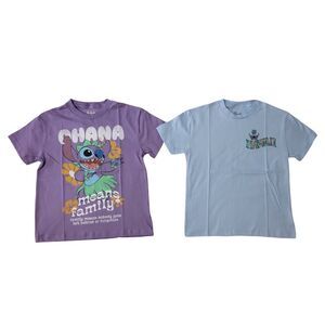 Lilo & Stitch - Character Kids 2-Pack Soft Short Sleeve Crewneck Graphic Print T